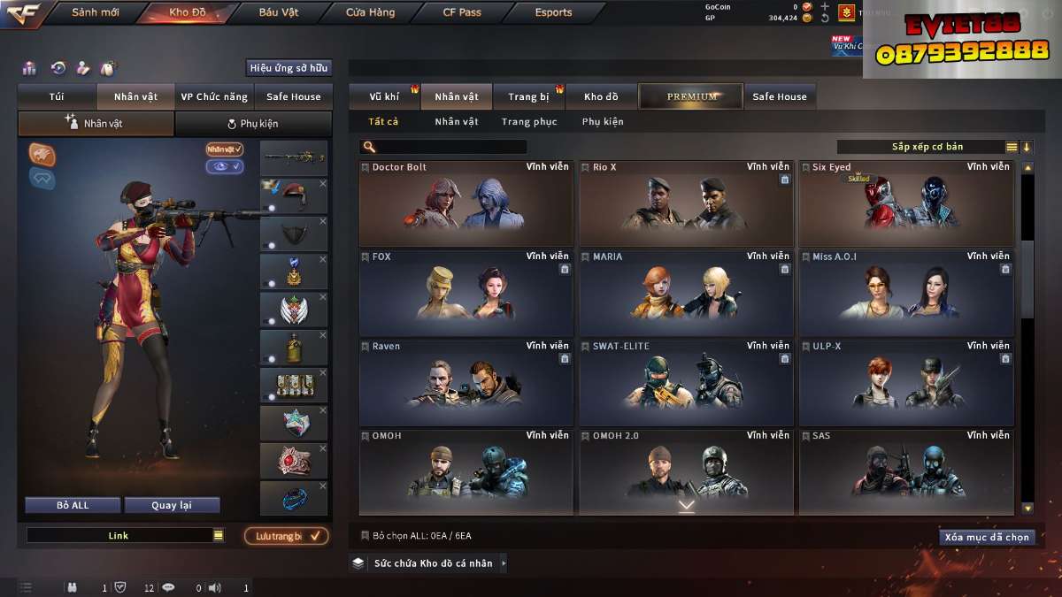 shop acc cf uy tin gia re